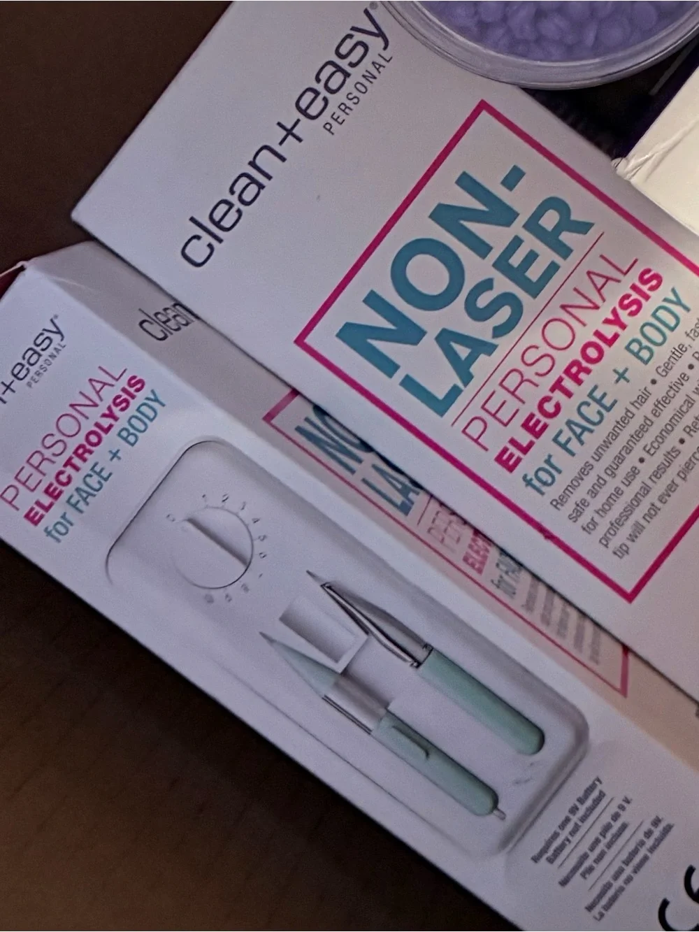 Personal Non-Laser Electrolysis Hair Remover — Pink & Teal